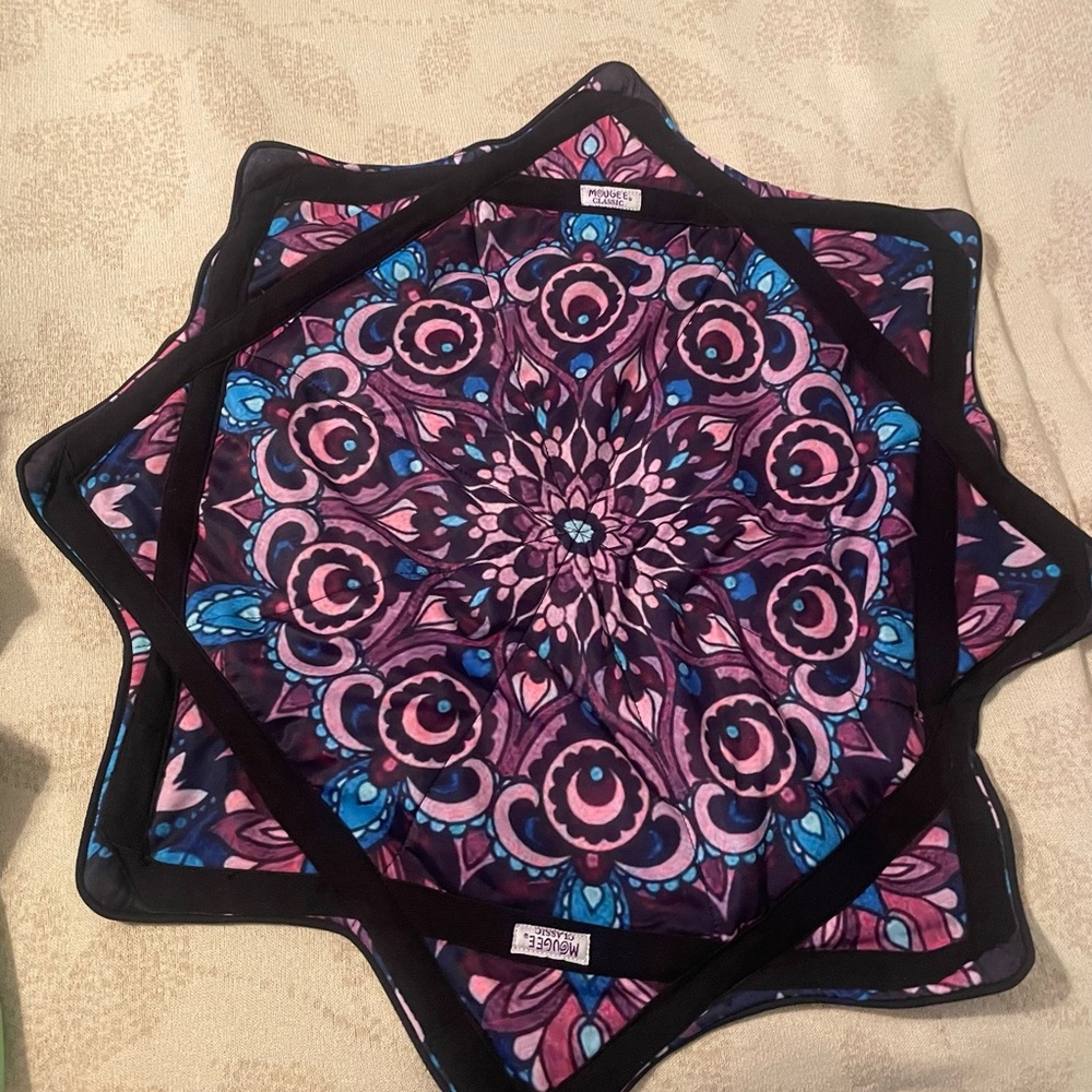 Pink and Blue Mandala Patterned Table Mat